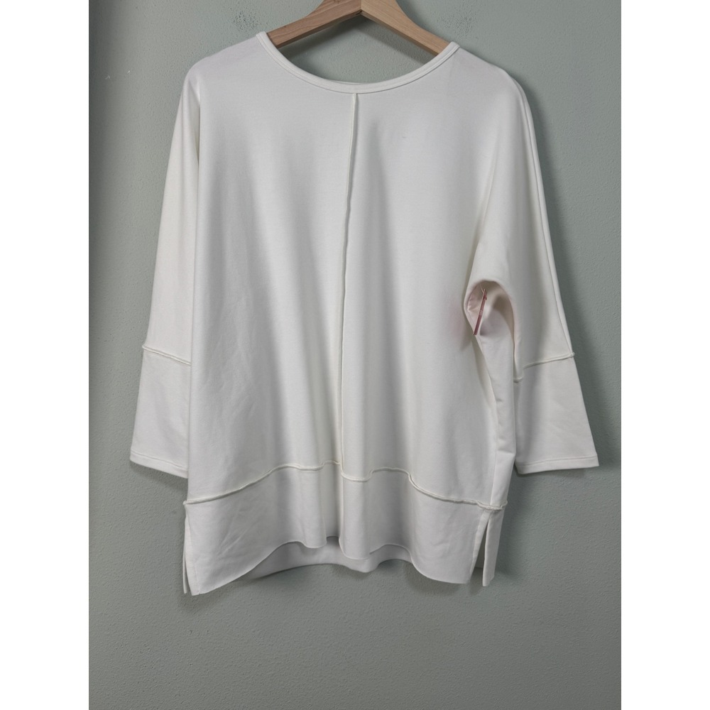 Spanx AirEssentials PLT Dolman Sweatshirt Powder White 50171R Medium NEW